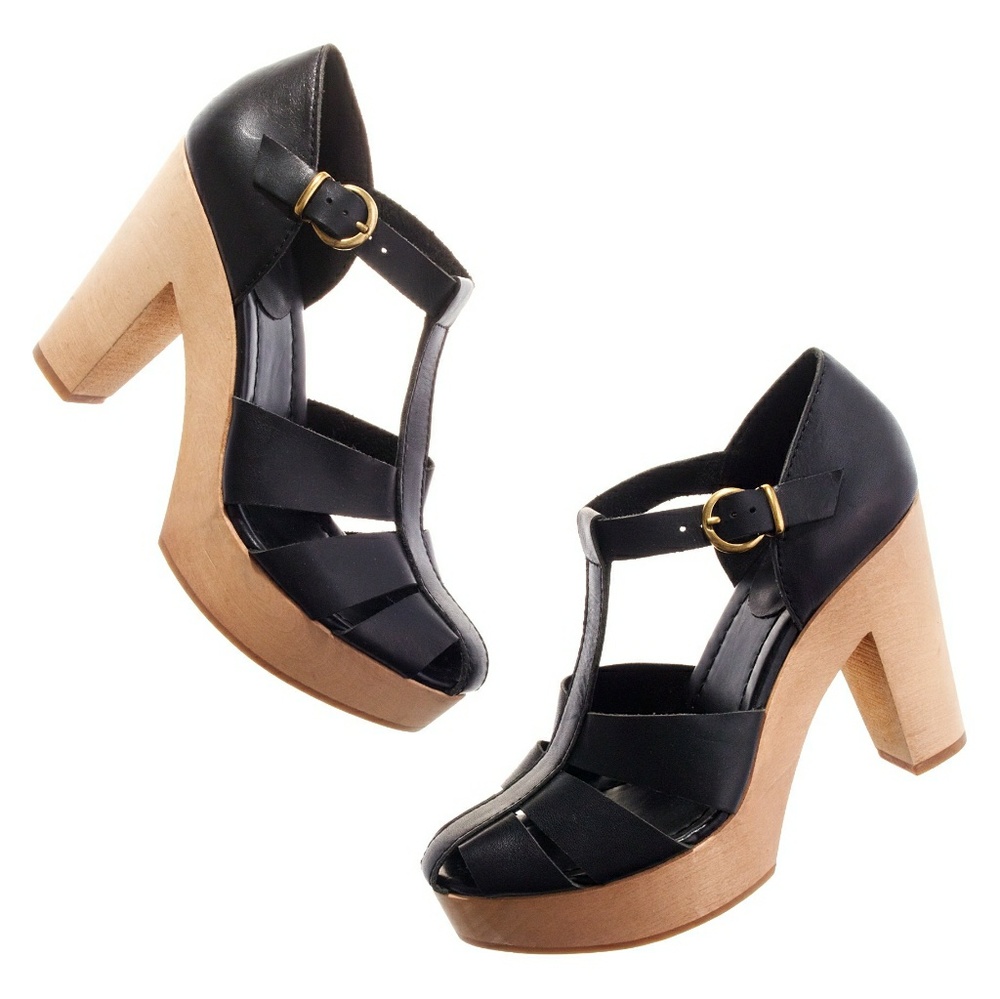 Madewell High Road Wood Platform Sandals